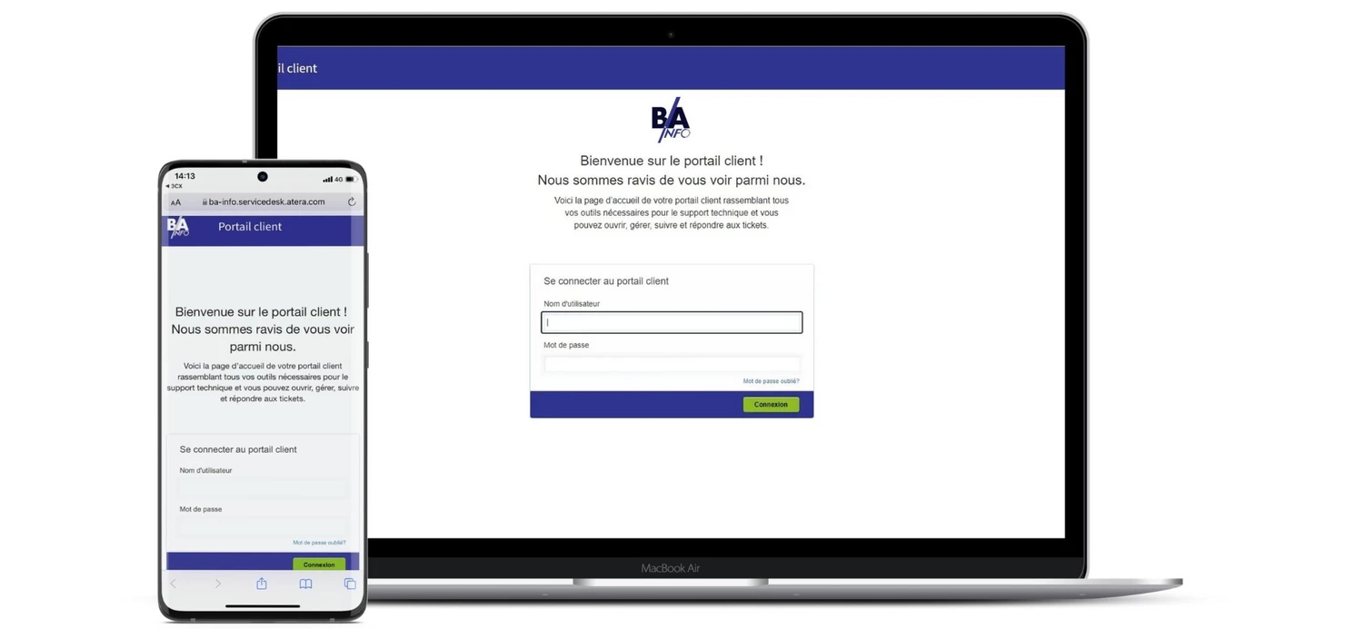 Page de connexion portail captif